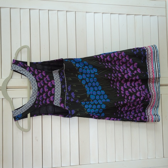 Multi color floral Free People mini dress size 4 - Picture 7 of 16